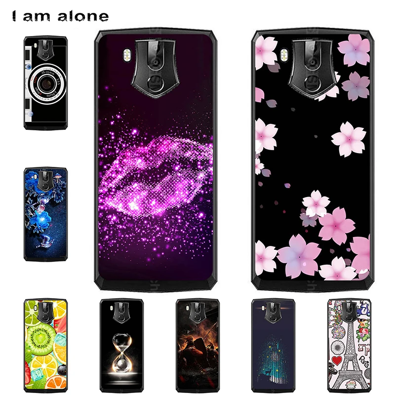 

I am alone Phone Cases For Oukitel K10 6.0 inch Solf TPU Fashion Cute Color Paint Mobile For Oukitel K10 Bags Shipping Free