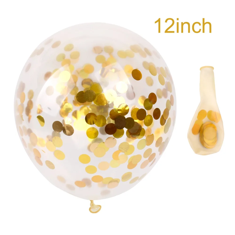 FENGRISE Золотой воздушный шар "Конфетти" Свадебные шарики для день рождения воздушные шары вечерние шары декоративные шары для дня рождения Юбилей