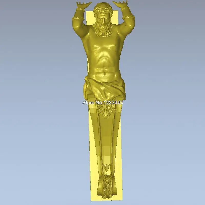 

High quality New 3D model for cnc 3D furniture decoration 3D carved figure sculpture machine in STL file Decor_93