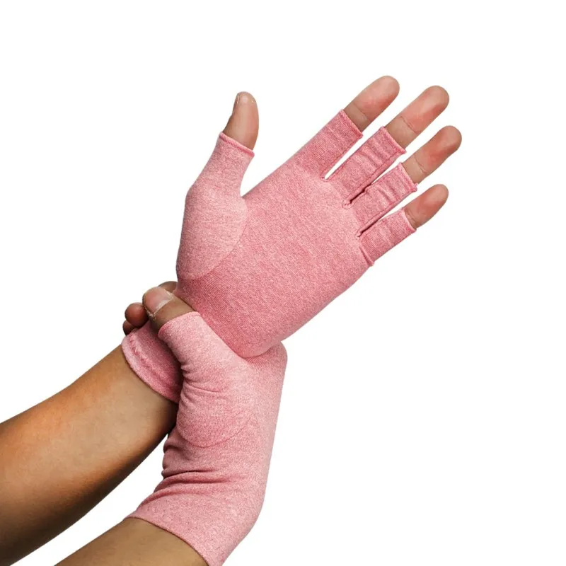 Компрессионные перчатки Половина Finger легкий дышащий термальность(артрит) восстановления зимняя одежда