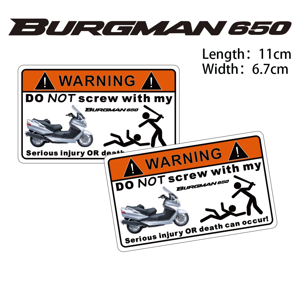

KODASKIN 2 Pieces Do Not Screw Warning Sticker Decal for SUZUKI BURGMAN 650