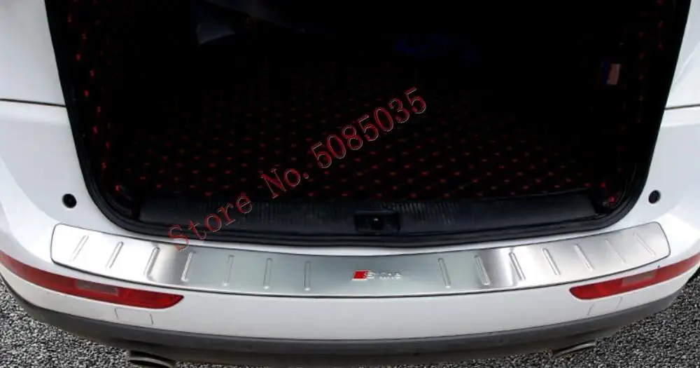  2009-2016 Rear Bumper Protector Trunk Door Sill Trim Stainless Steel Chrome Car Styling For Audi Q5