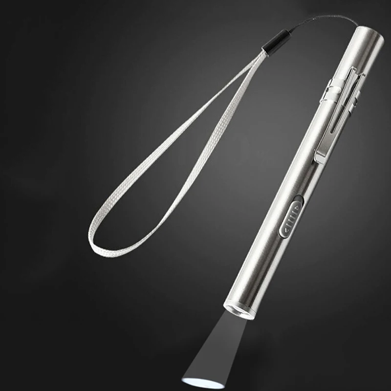 Перезаряжаемый брелок фонарь со светодиодами карманный фонарик Тактический Нержавеющая сталь миниатюрный usb-фонарик карман