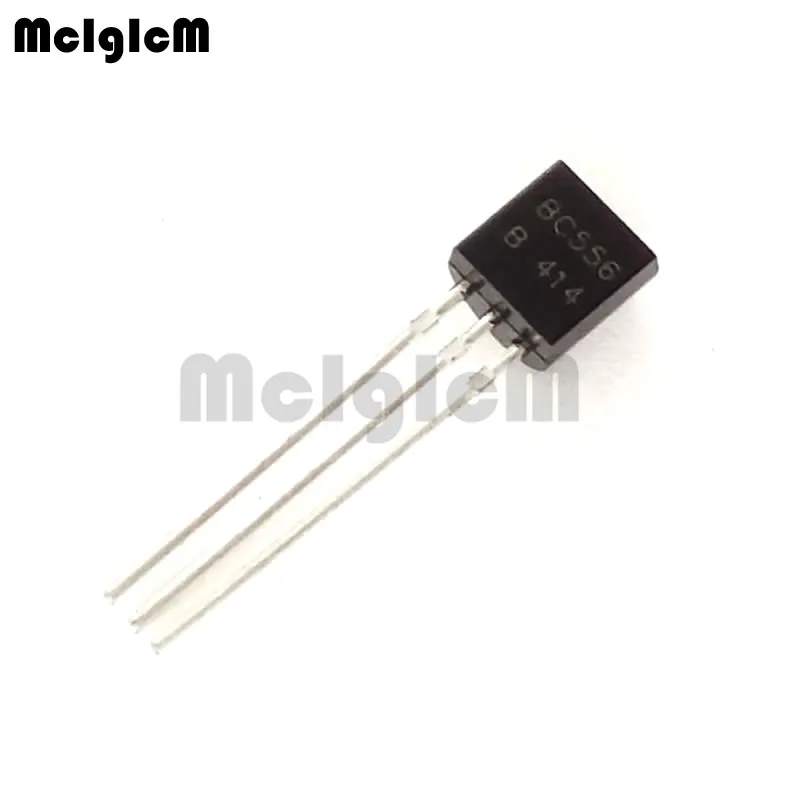 

MCIGICM 100pcs BC556B bc556 0.1A 65V PNP in-line triode transistor TO-92