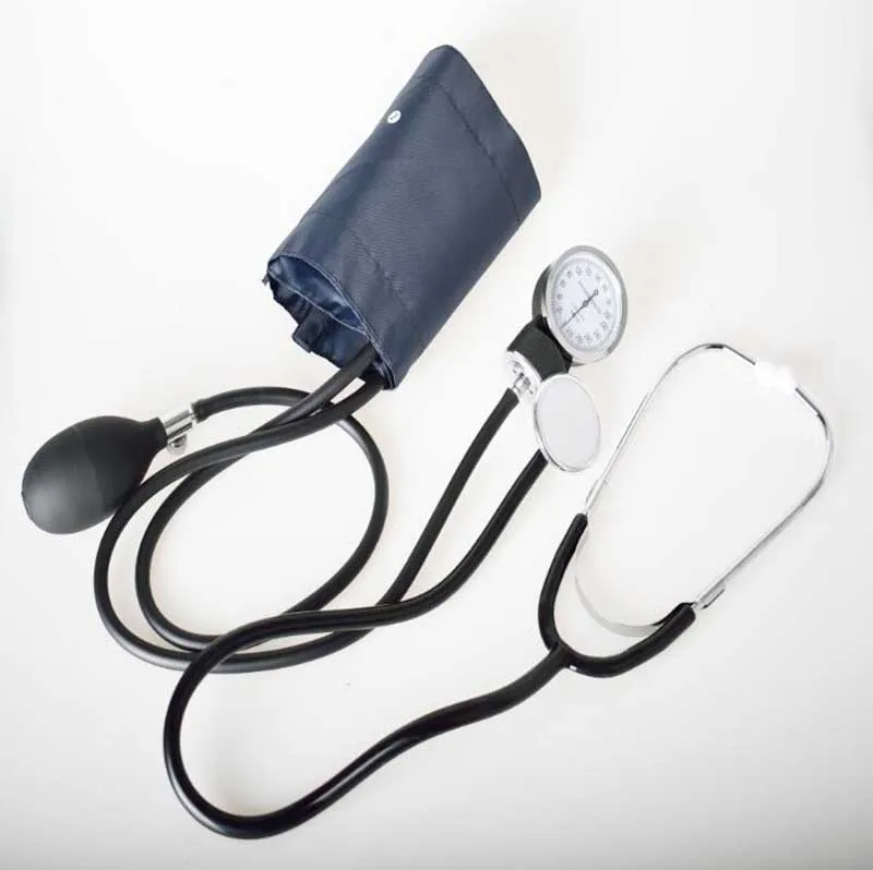 HANRIVER Manual blood pressure strap stethoscope hemomanometer arm type blood pressure double tube double stethoscope manually