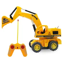 Горячая Inreresting светодиодный электрическая игрушка для детей Дистанционное управление грузовик экскаватор моделирование перезаряжаемая версия автомобиля