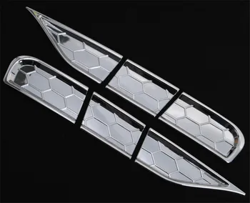 

6Pcs/Set Chrome ABS Car Front Head Light Eyelid Below Washing Trim Decor Sticker For Jeep Grand Cherokee 2014 2015 2016