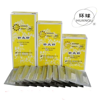 

200pcs Huanqiu non-disposable acupuncture silver surface massage acupuncture needle reusable 0.25/30/35/40/45mm