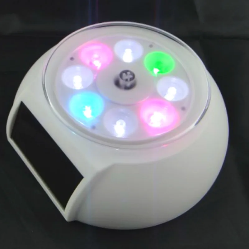 

Estartek Colorful LED Solar Rotating Base for Action Figure Garage Kit Action Figure Box Egg Exhibition Show