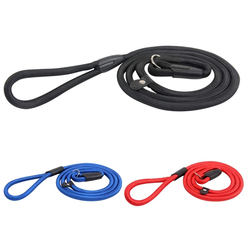 

Dog Soft Nylon Collar Leash Collar Pet Cat Outdoor Walking Adjustable Lead Strap Durable Nylon Leash Rope for Pet Dog Travel