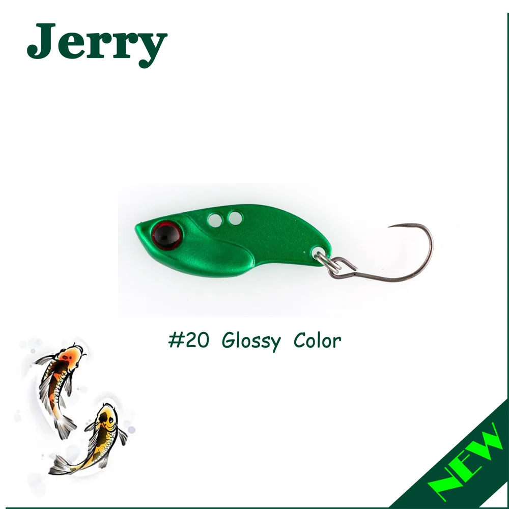 Jerry 1 шт. 3,5 г 5 г рыболовное лезвие VIBEs жесткая наживка Металл VIB приманка - Цвет: Green