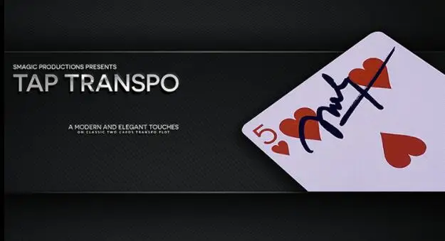 Tap Transpo от Smagic Products (трюки и онлайн-инструкции)-фокус магия карты крупный план