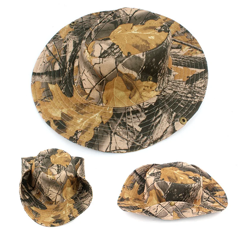 Summer Tactical Camouflage Cap Military Army Breathable Mesh Bucket Hat
