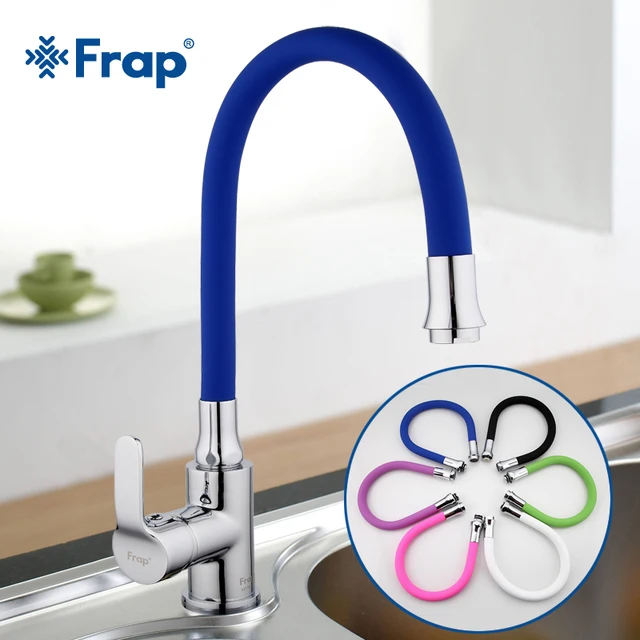 Best Offers Frap Silica Gel Nose Any Direction Rotating Kitchen Faucet Cold and Hot Water Mixer Torneira Cozinha Single Handle Tap F4353