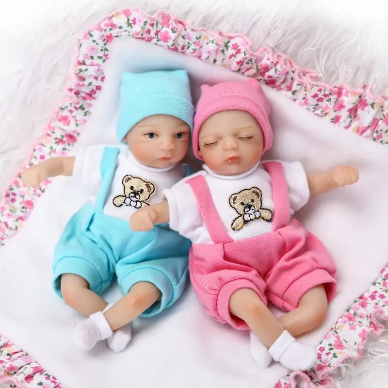 super mini baby 8/" doll soft gentle touch silicone vinyl handmade child gift