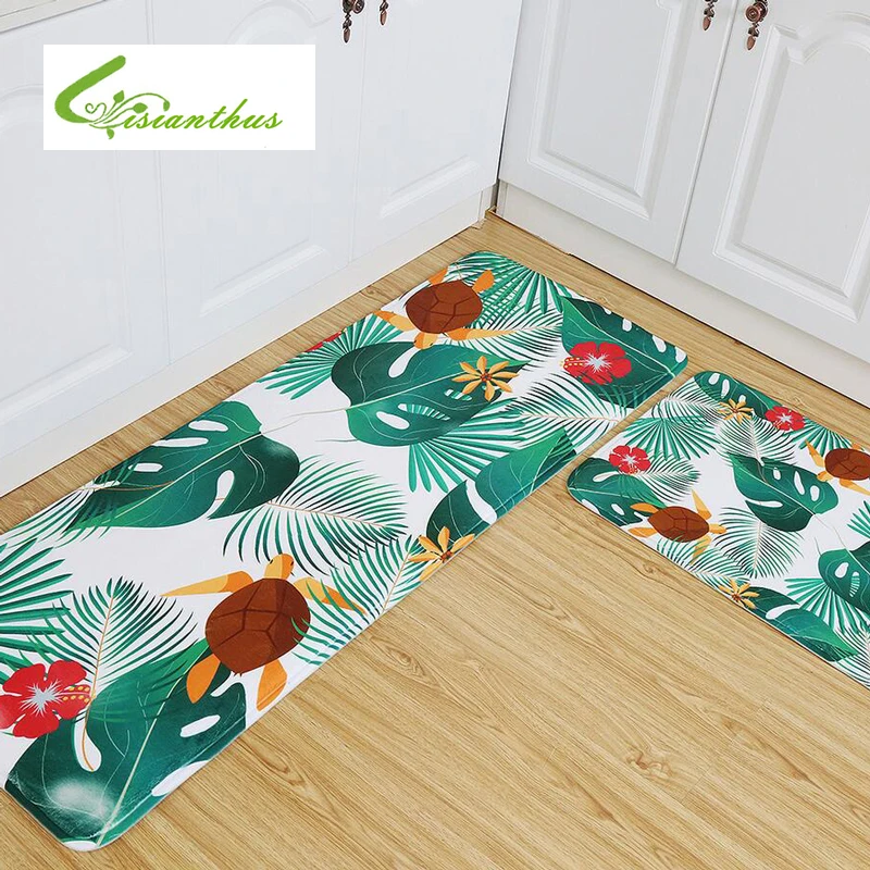 Soft Rugs Tropical Plants Flamingo Carpet Mats Bedroom Non Slip Floor