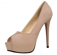 Size 4 8 Elegant Autumn font b Women b font Shoes Peep Toe Red High Heels
