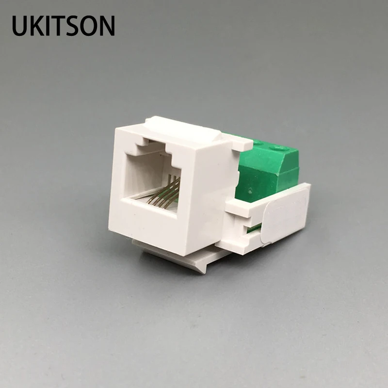 

CAT3 RJ11 Wring Wire Keystone Telephone Modules 4 Lines Phone Slot Connector