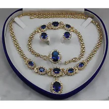 Слово тонкий женский подарок серебро кварц камень драгоценные камни женские ювелирные изделия серьга с синим Цирконом браслет ожерелье кольцо