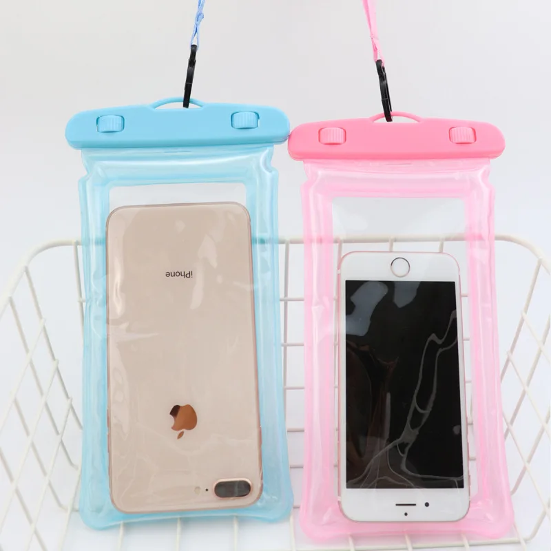 

1pcs 21cmX11cm Waterproof Bags Diving Rafting Sealed Mobile Phone Bags Swimming Pouch Cases Cover for iPhone/Samsung Storage Bag