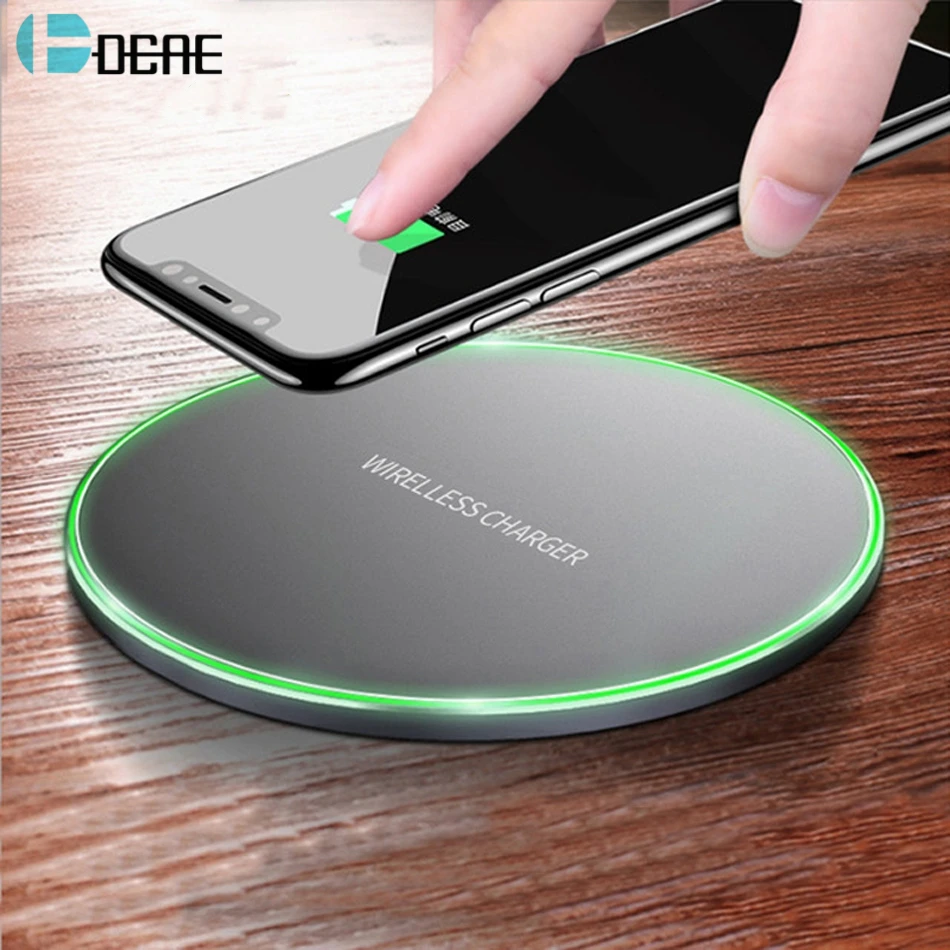 

DCAE 10W Qi Wireless Charger for iPhone X/8/XS MAX/XR Fast Wireless Charging Pad for Samsung Galaxy S9/S8/Note 9/8 Xiaomi Mix 2s