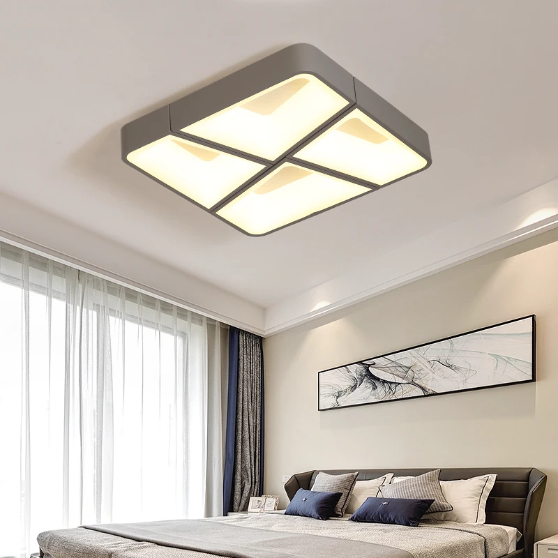 Современный потолочный светильник светодиодный светильник для гостиной lamparas de techo colgante современный потолочный светильник для спальни прямоугольный потолочный светильник