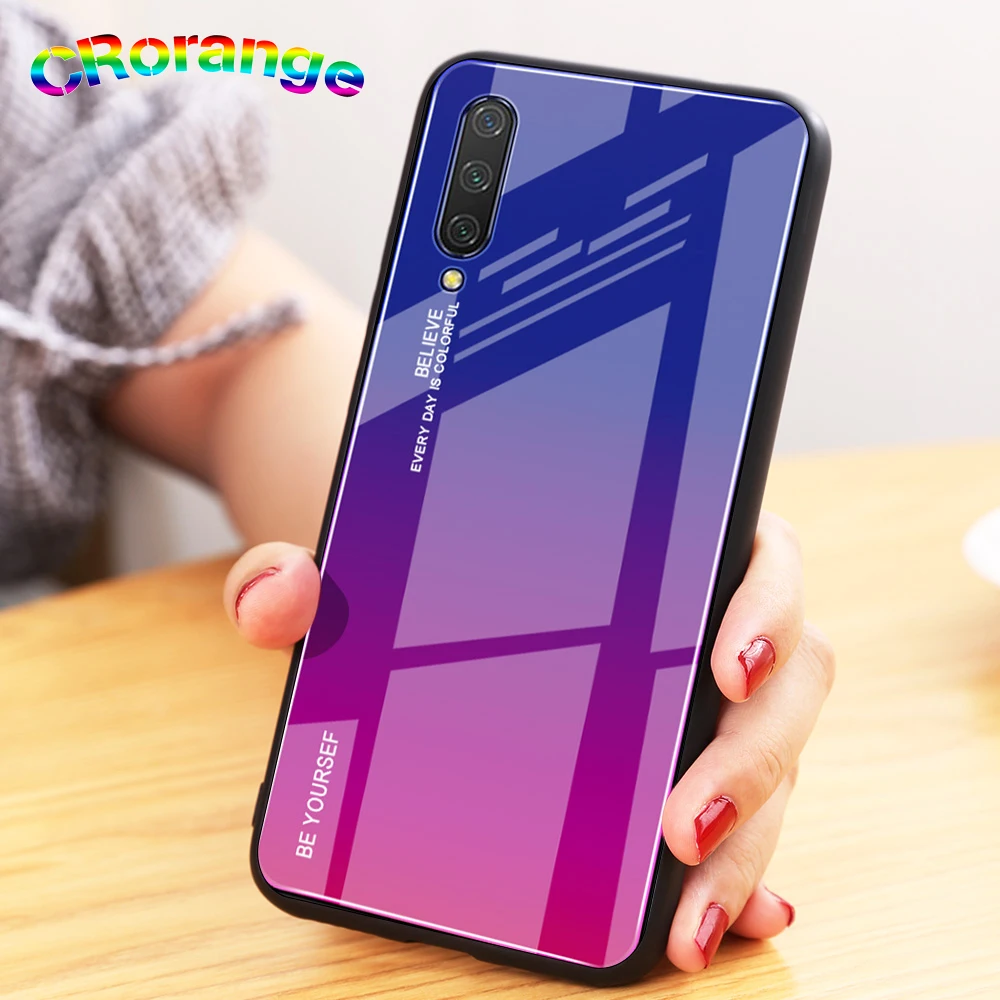 Стеклянный чехол для xiaomi 8 lite mi 6x mi 5x защитный чехол Fundas силиконовая Рамка Жесткий стеклянный задний телефон для xiaomi 9 se mi cc9