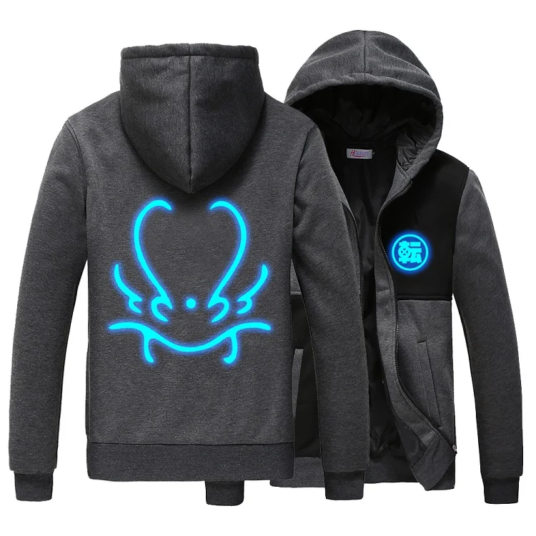 

High-Q Unisex Anime That Time I Got Reincarnated as a Slime luminous Hooded Hoodie Noctilucent Cardigan jacket Fleece hoodie