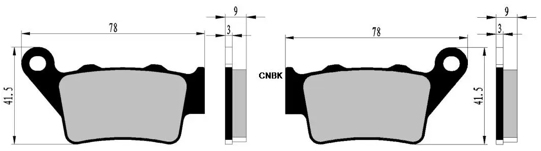 Дисковые Тормозные колодки для CCM FT650 FT 650 2008/FT710 FT 710 S плоский трекер 2008 2009/R45 2007 2008