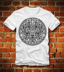 2019 новый летний футболка забавная футболка AZTEKEN Aztec Mandala Инка Майя Инка Мачу Пикчу GOTT боги на заказ