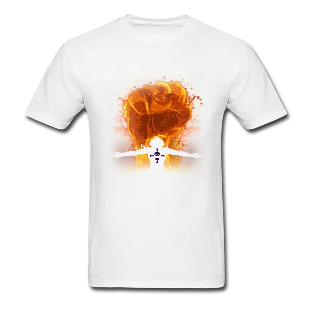 Fire Fist Design T Shirt Short Sleeve for Men 100% Cotton Fabric NEW YEAR DAY O Neck T Shirts Funny Tops Shirts Newest Fire Fist white