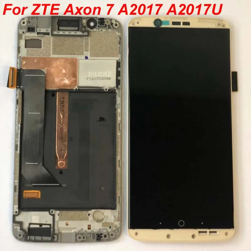 

AMOLED For ZTE Axon 7 LCD A2017 A2017U A2017G Display Touch Screen Digitizer Aseembly Replacement Axon7 For Axon 7 A2017 LCD