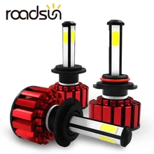 

New Arrival 4 Side LED H4 Hi-Lo Beam H7 Led H11 9005 9006 Auto Accessories Car Headlight Bulb Lamp HB2 HB3 HB4 8000LM 80W 12V