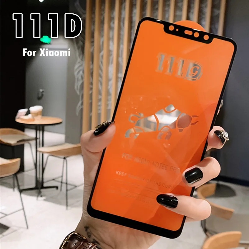 Защитное стекло 111D для Xiaomi Redmi Note 7 6 5 Pro пленка экрана 6A Plus закаленное Mi 9 SE A2 Lite