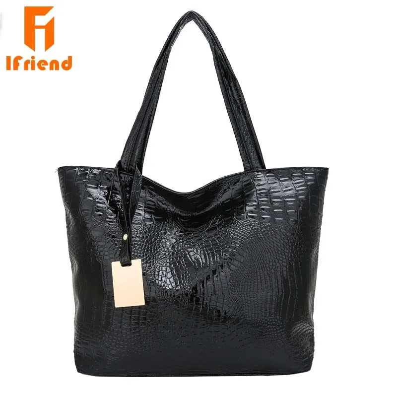 

Crocodile Fashion PU Leather Women Shoulder Bag Large Capacity Tote Bag Female Messenger Bag Women Handbag bolsa de mujeres