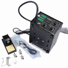 220 В/110 В KADA 852D+ KADA852D+ паяльный лоток, держатель для паяльника, паяльник, пена, 3 одиночных насадки