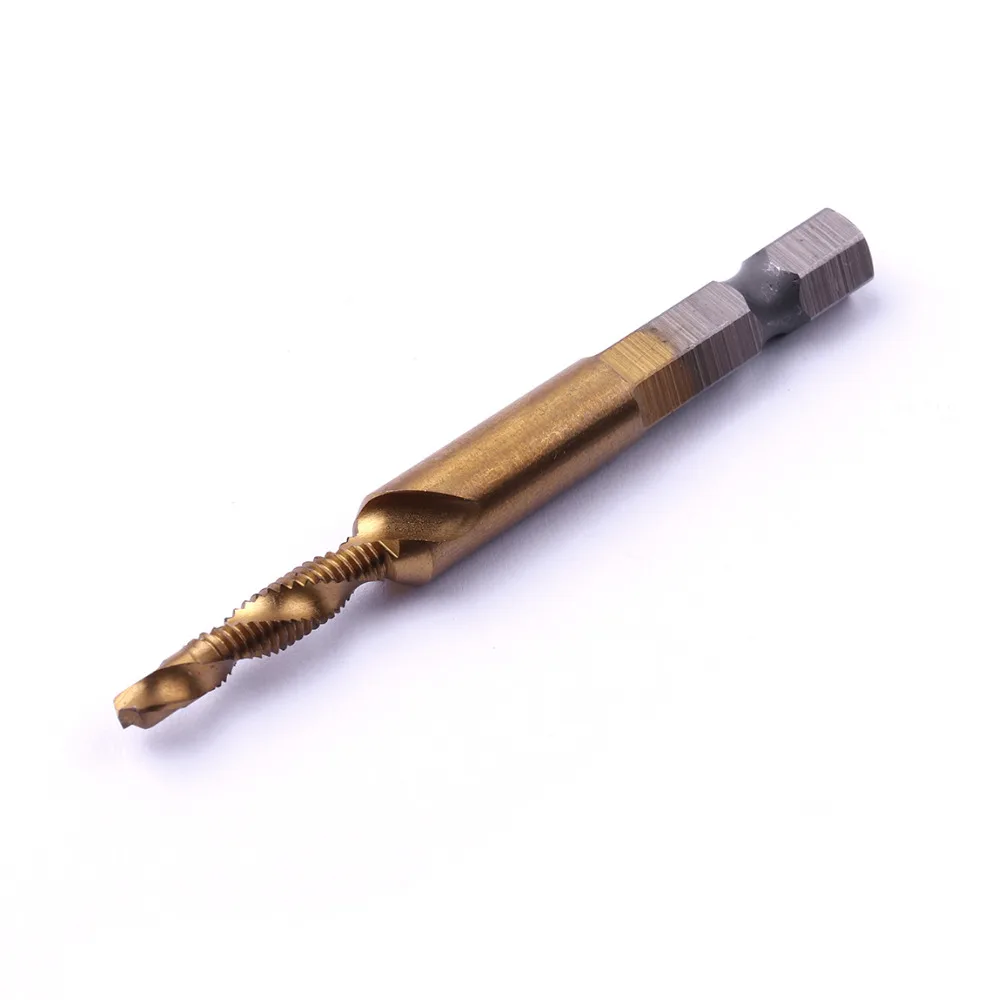 Флейта с шестигранным хвостовиком 1/4 дюйма титановым покрытием|screw thread metric plug|screw