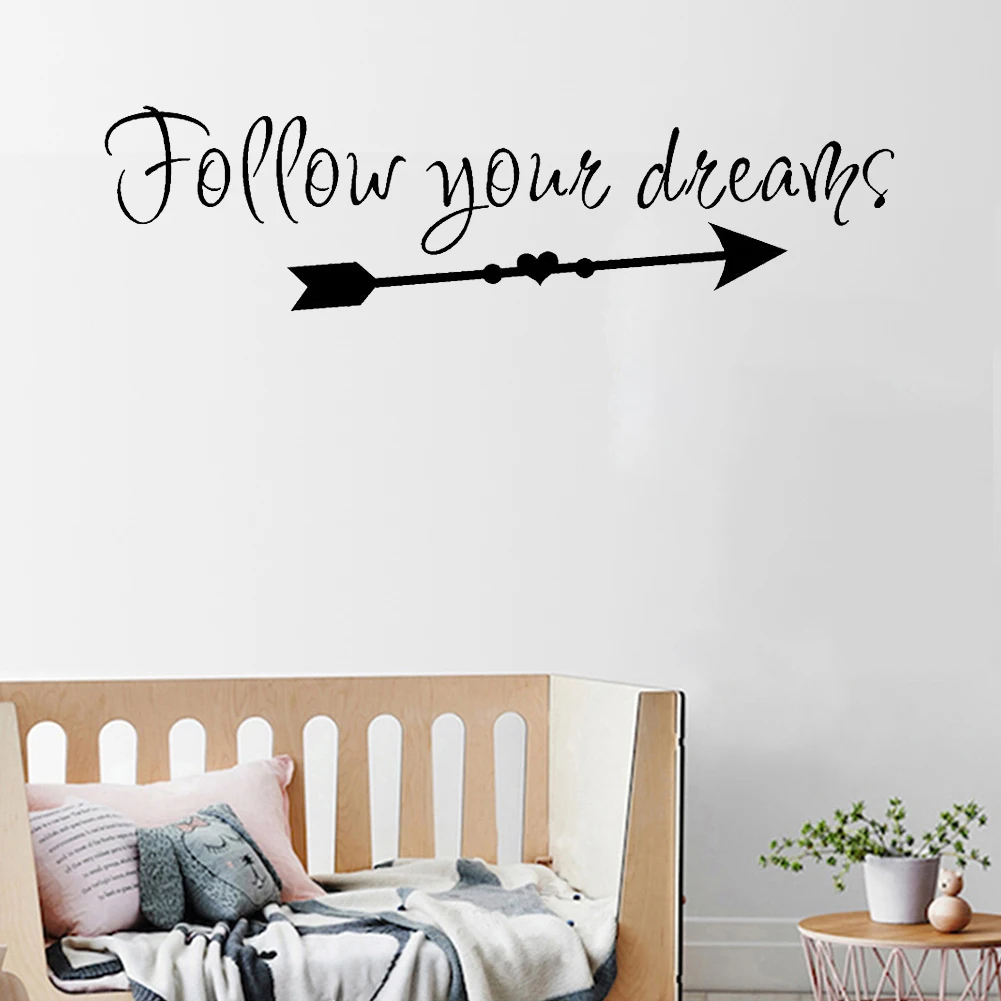 Наклейка на стену Follow Your Dreams|Наклейки стену| |