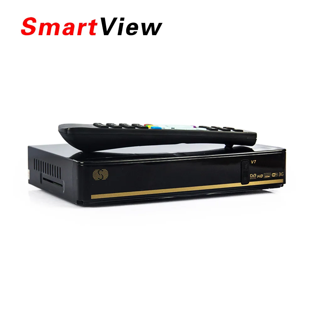 

10pcs Original S-V7 Digital Satellite Receiver  VFD Support WEB TV 3G USB Wifi Biss Key Youporn CCCAMD NEWCAMD