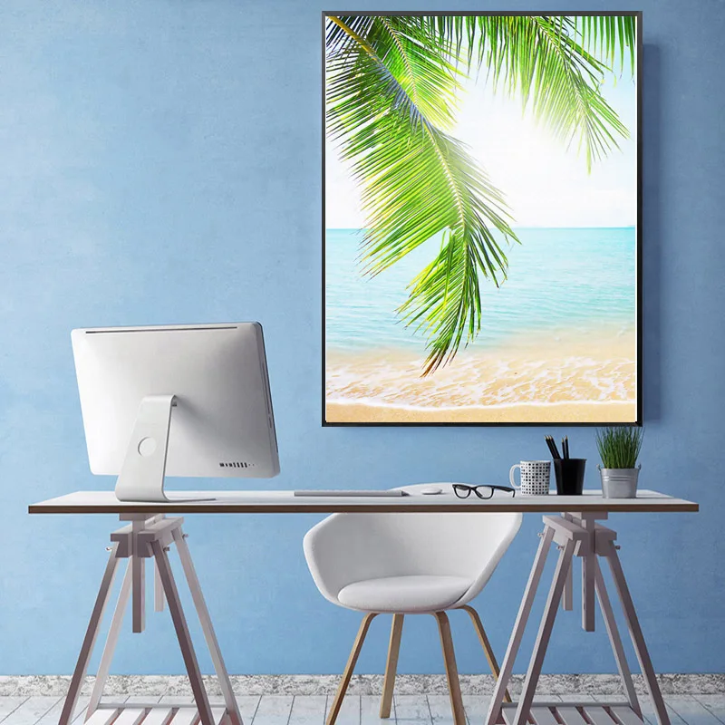 SPLSPL-N-rdico-Coqueiro-Seascape-Da-Lona-Pintura-Da-Arte-de-Impress-o-e-Poster-Wall (3)
