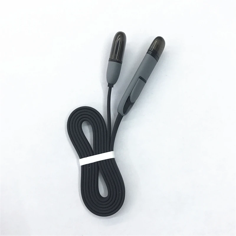 500 шт./лот Красочные Кабель Micro Usb 8Pin 2 в 1 Синхронизация Данных Зарядки USB для iPhone 5 6 s