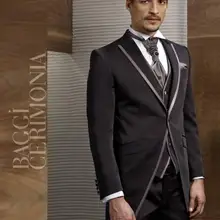 Одна кнопка заостренный лацкан Drak коричневый Жених Смокинги друзей жениха Мужские свадебные костюмы выпускного вечера(куртка+ брюки+ жилет+ галстук) NO: 075