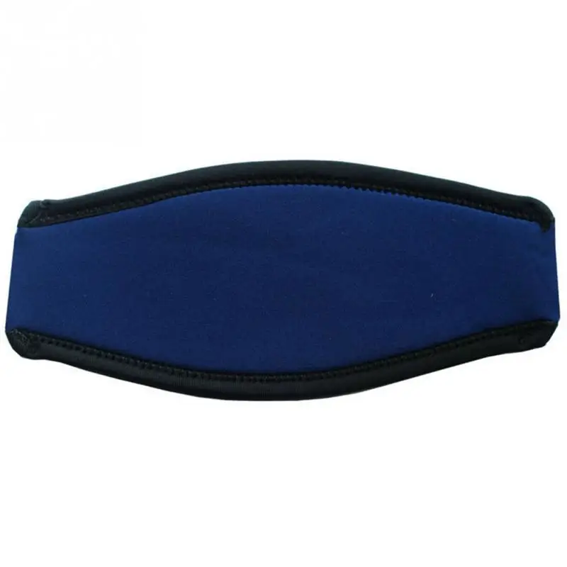 Маска для подводного плавания с ремешком на голову, защитная маска с подкладкой для длинных волос, обертка для дайвинга, плавания, дополнительное комфортное оборудование - Цвет: navy blue