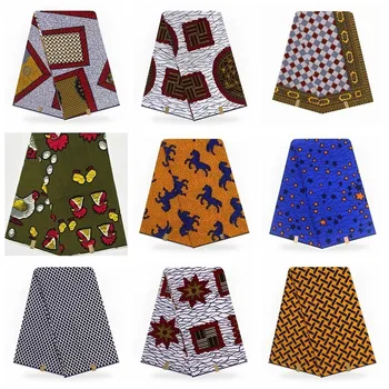 

Wholesale! Soft New Arrival 100%Cotton African Real Wax Veritable Ankara Guaranteed Pagne Wax African Hot Pagne Wax 6Yards