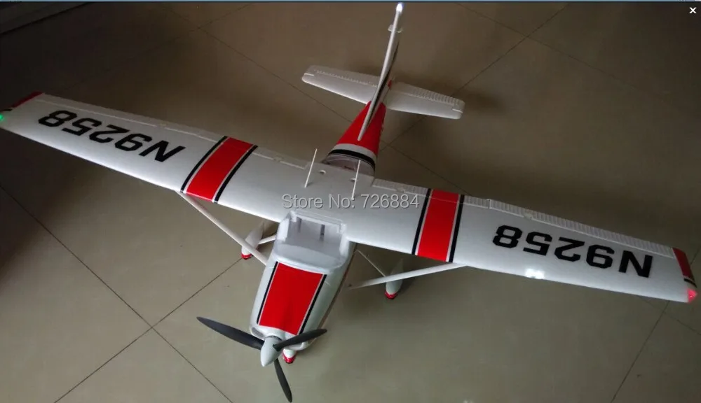 Хороший для начинающих RC самолет тренировочный самолет V2 Cessna 182 1410 мм размах крыльев 6ch с закрылками, светодиодный светильник epo RTF, без батареи