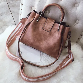 

Retro Women's Leather Shoulder Bags With Corssbody Bag&Handbag