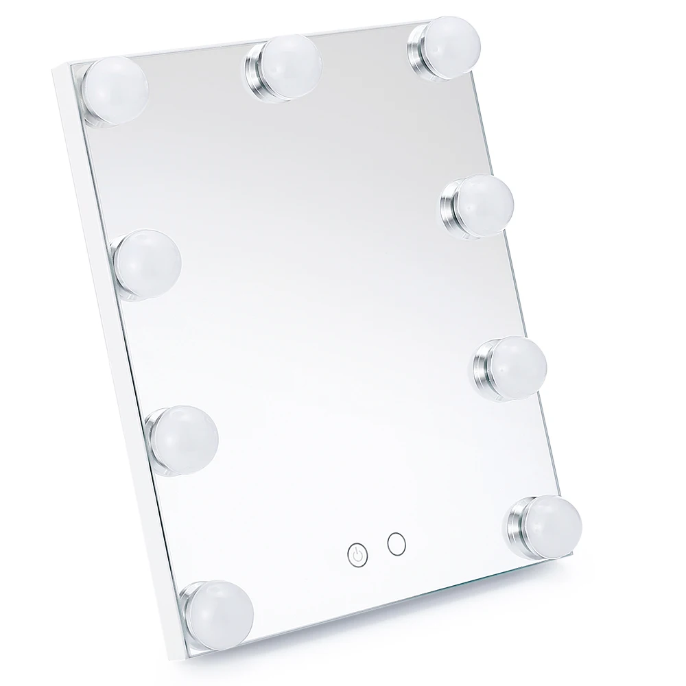  New Arrival Makeup Mirror 9 LEDs Bulbs Dimmable USB Power Vanity Mirror Tabletop Touch Control Cosm - 32868369491