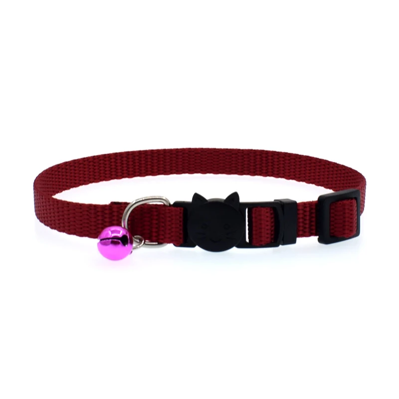 Breakaway Nylon Cat Collar with Bell Quick Clasp Kitten Safety Buckle Adjustable Nylon Small Dogs Cats Neck Strap Pet Supplies Breakaway Nylon Cat Collar with Bell Quick Clasp Kitten Safety Buckle Adjustable Nylon Small Dogs Cats Neck Strap Pet Supplies