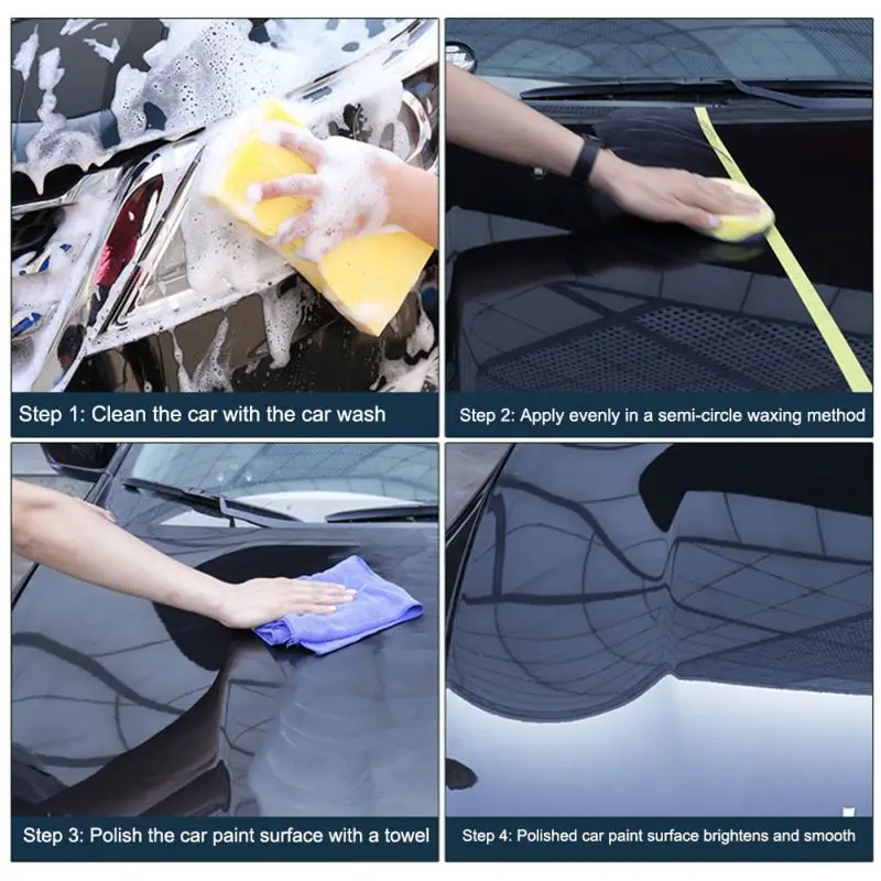 Auto Black Wax Care Waterproof Film Coating Hard Wax Paint Repair Scratch