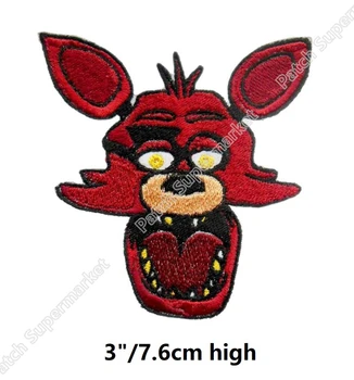 

FIVE NIGHTS AT FREDDY'S Foxy video game FNAF EMBROIDERED PATCHES For clothing backpack birthday party favor cosplay costume diy